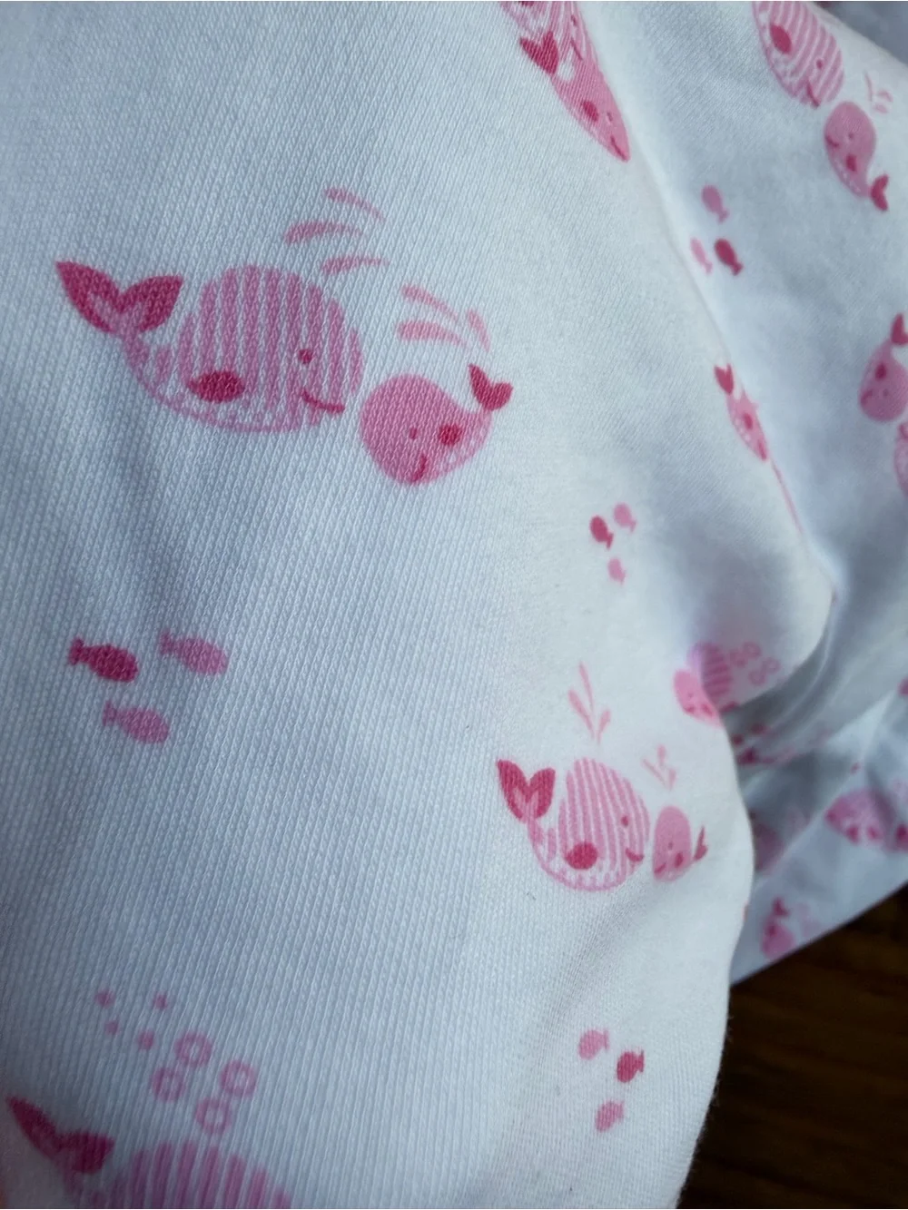 Kissy Kissy White Footed One-Piece with Pink Animal Print